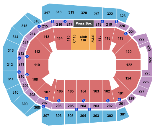 Casey's Center Monster Jam Seating Chart